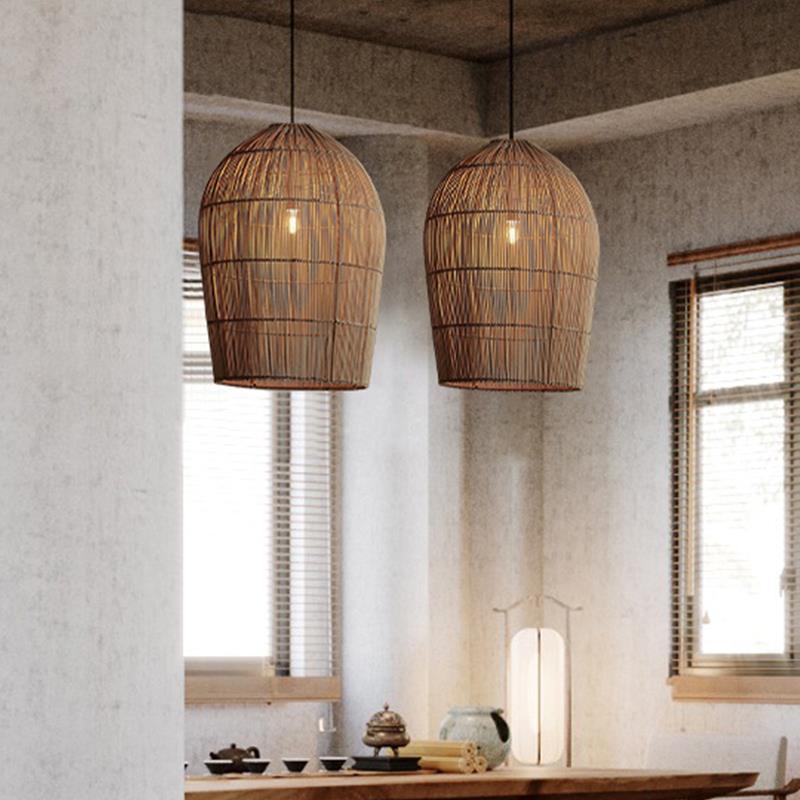 Savana Bamboo Boho Pendant Light