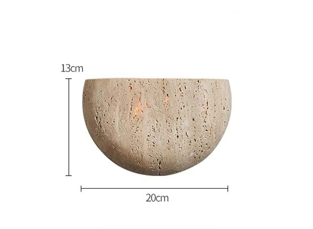 Wobeku Natural Stone Wall Light