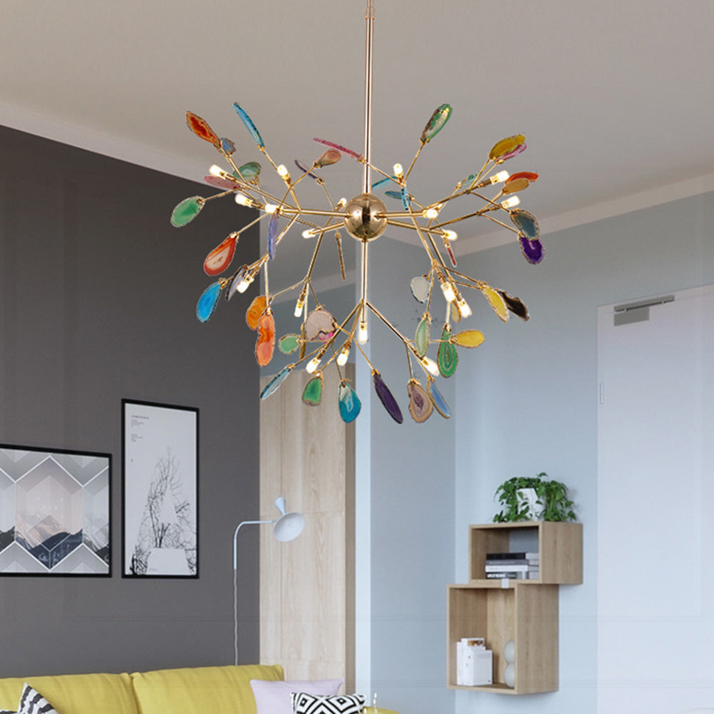 Sela Agate Stone Pendant Light