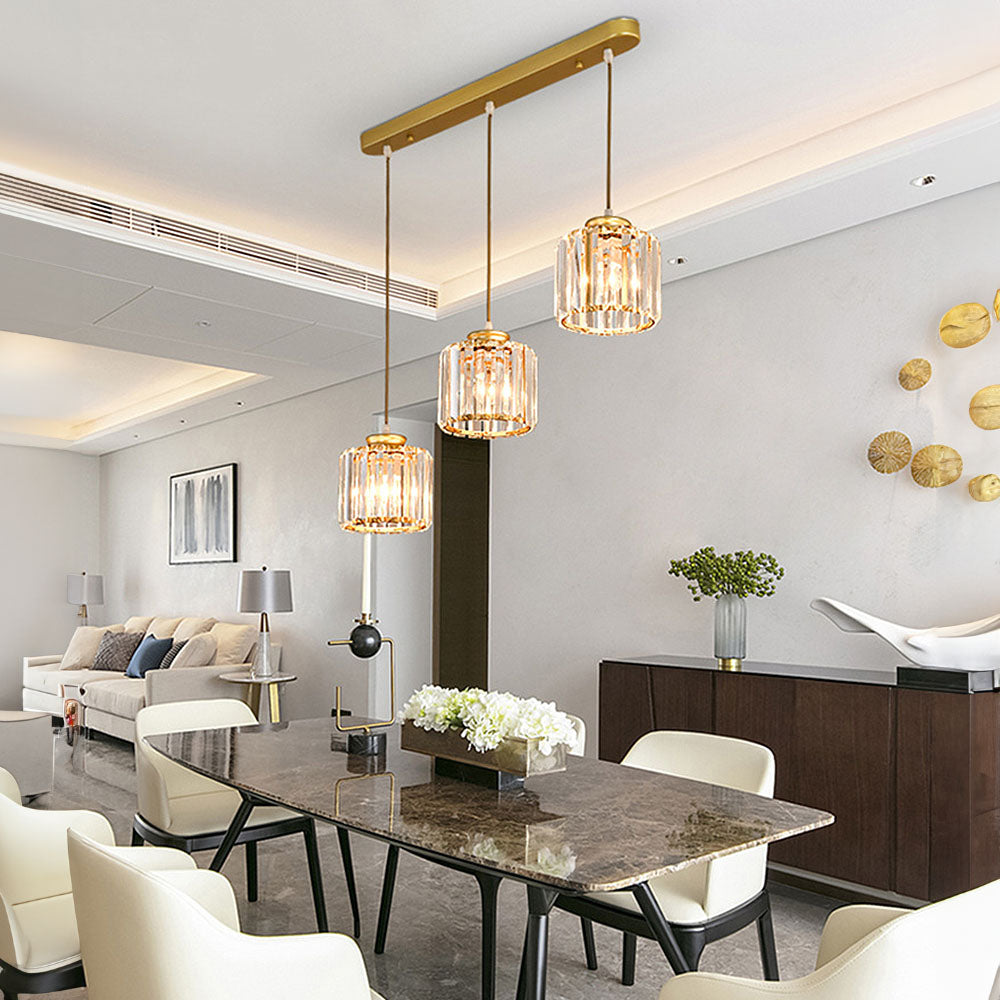 Multi-Head Crystal Pendant Light