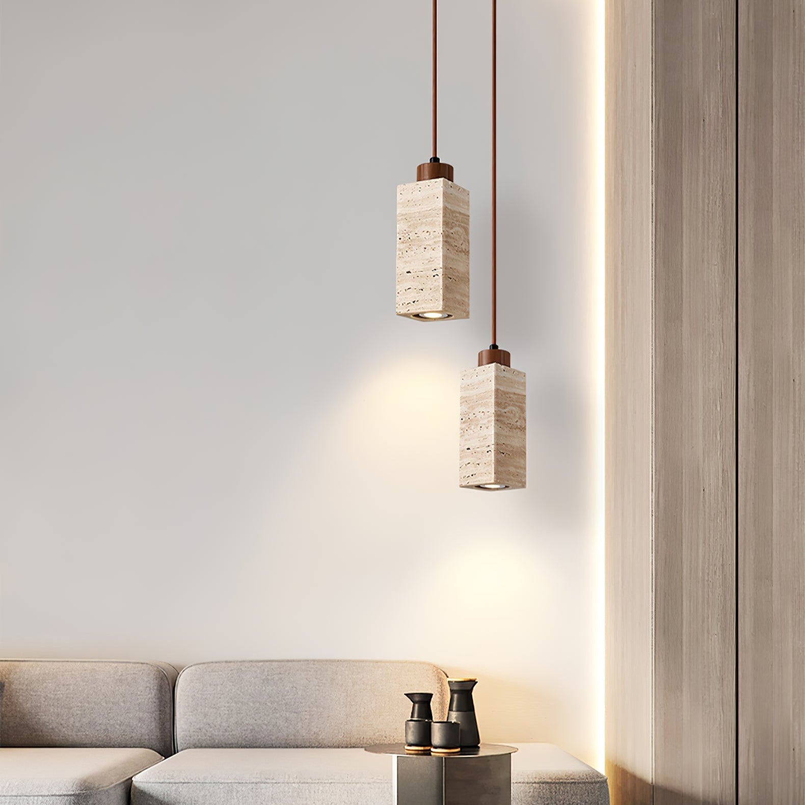 Velonisa Travertine Pendant Light