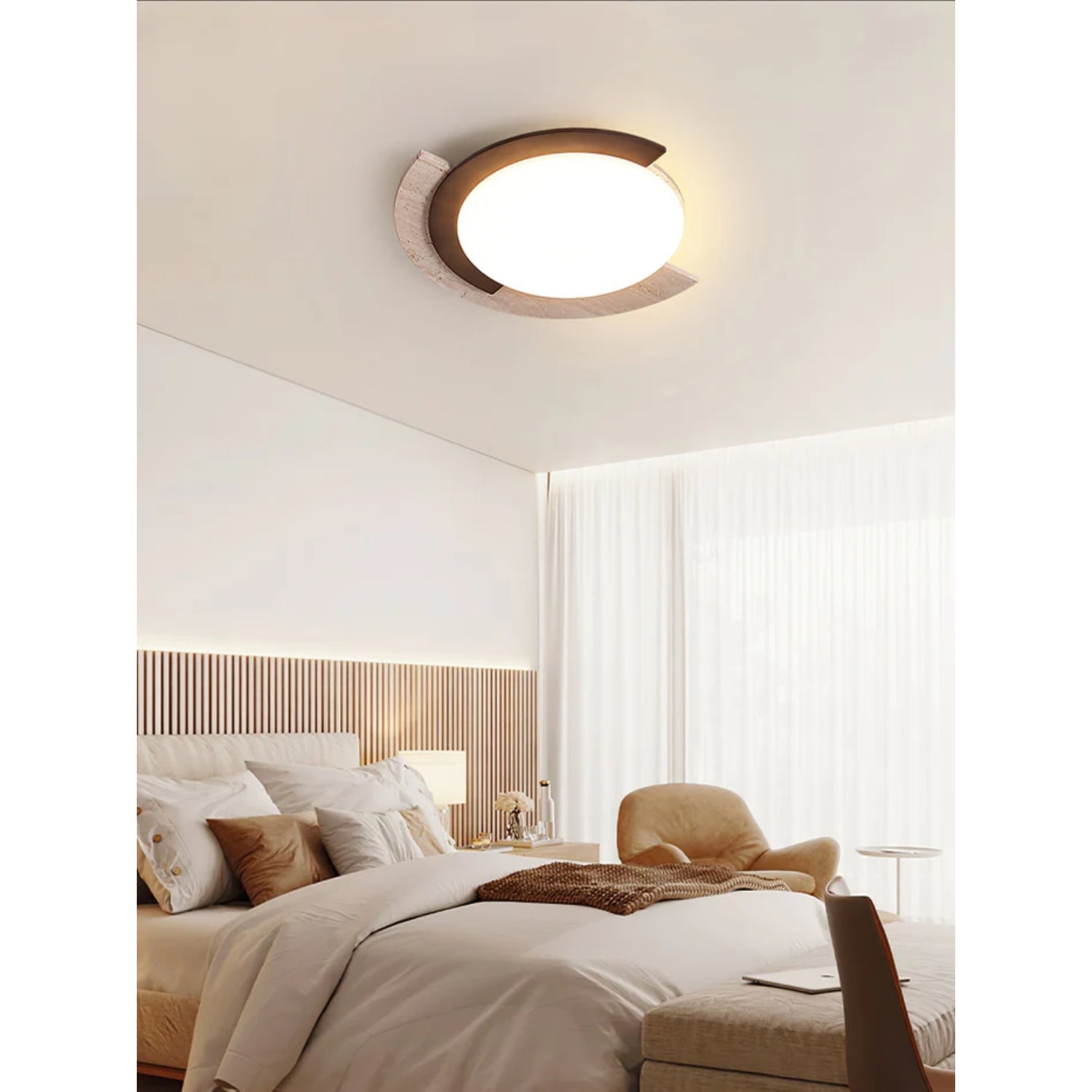 Zalerico Natural Stone Ceiling Light