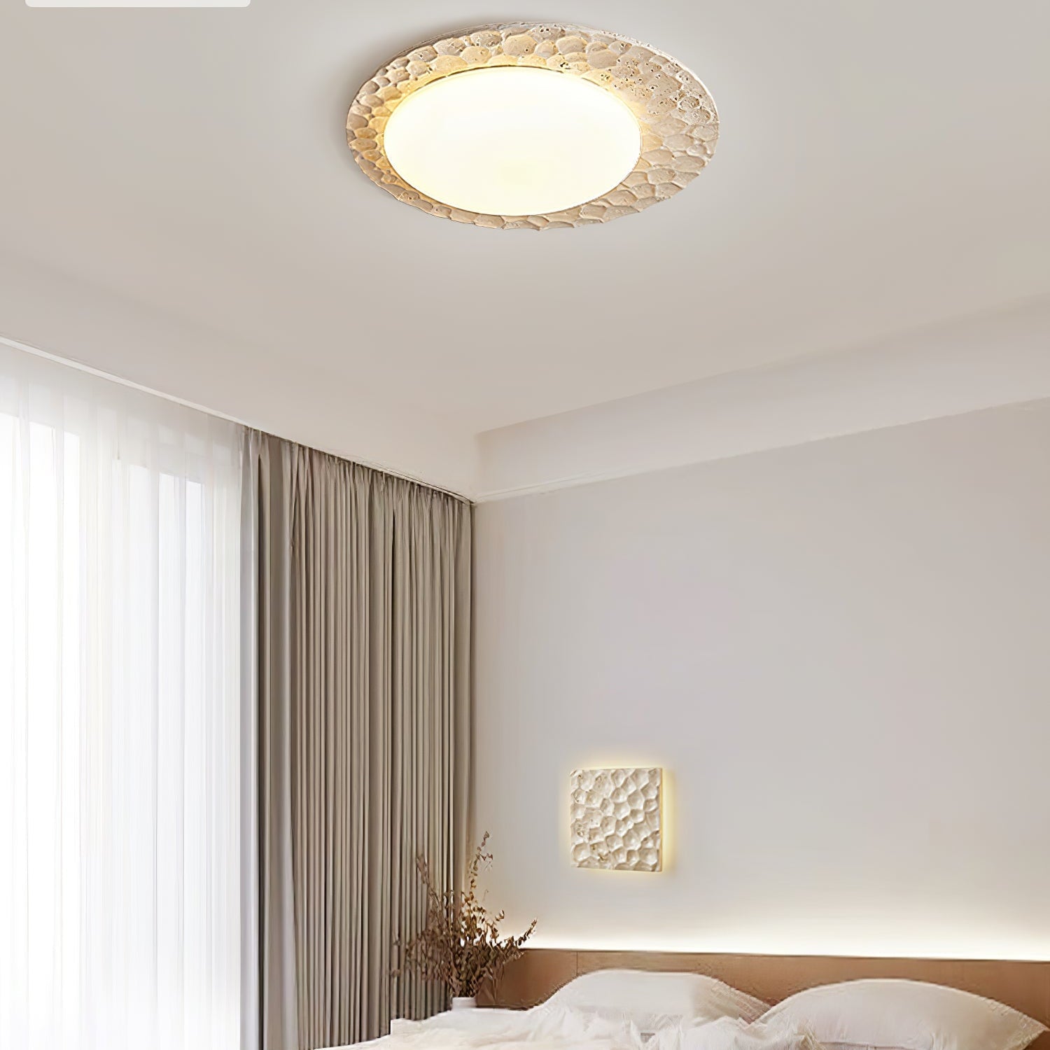 Orage Travertine Ceiling Light