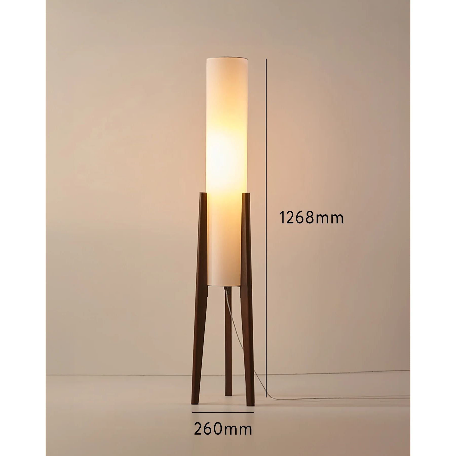 Maleso Wooden Floor Lamp