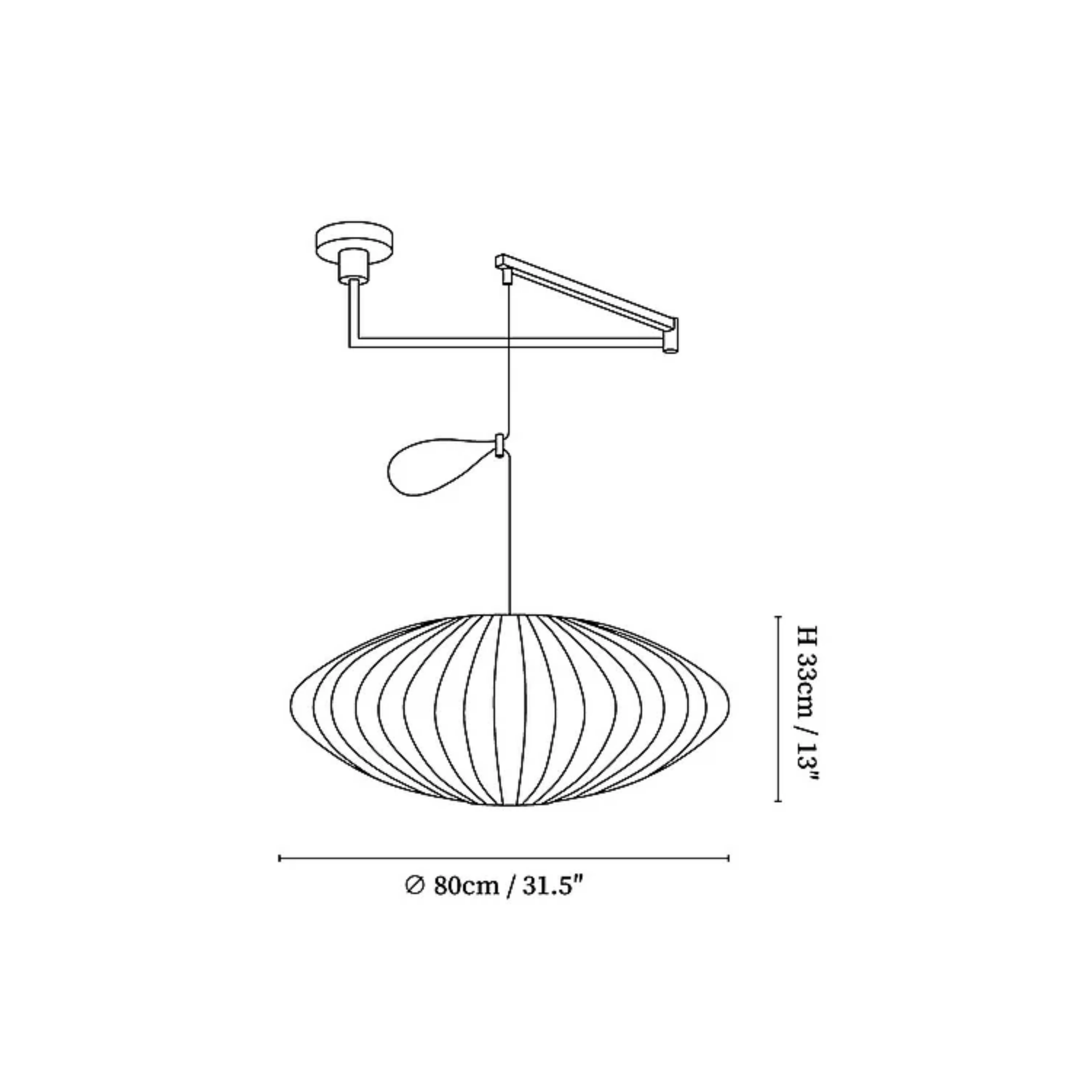 Nelson Swing Arm Pendant Light