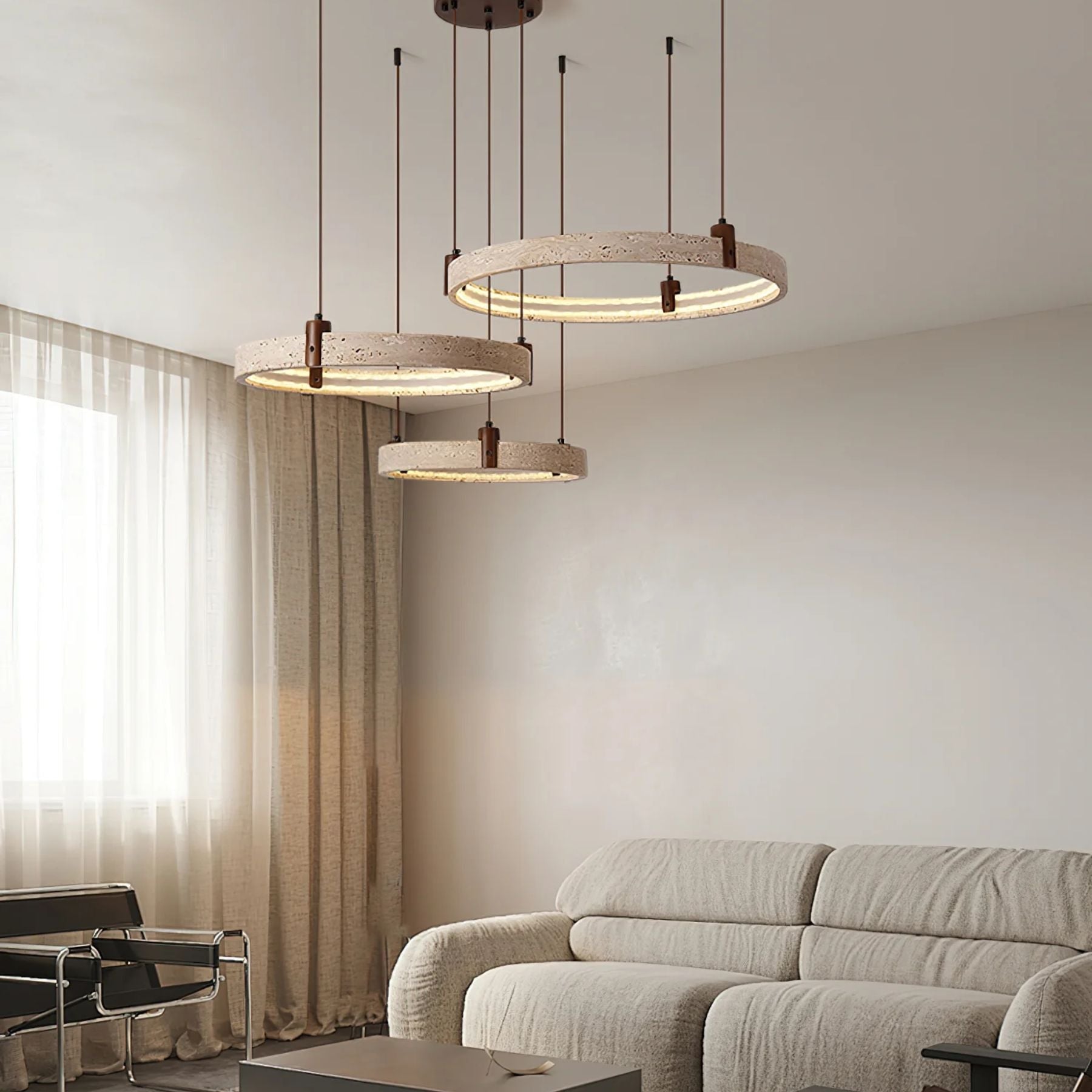 Ecolaze Natural Stone Pendant Light