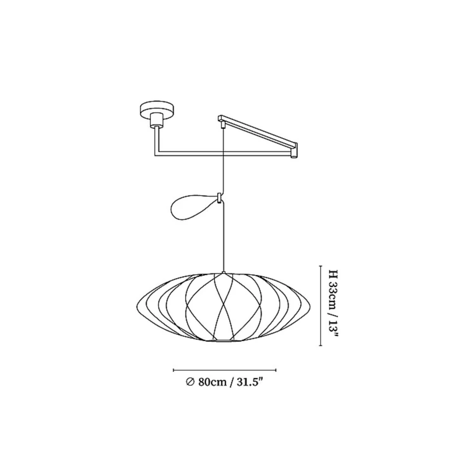 Nelson Swing Arm Pendant Light