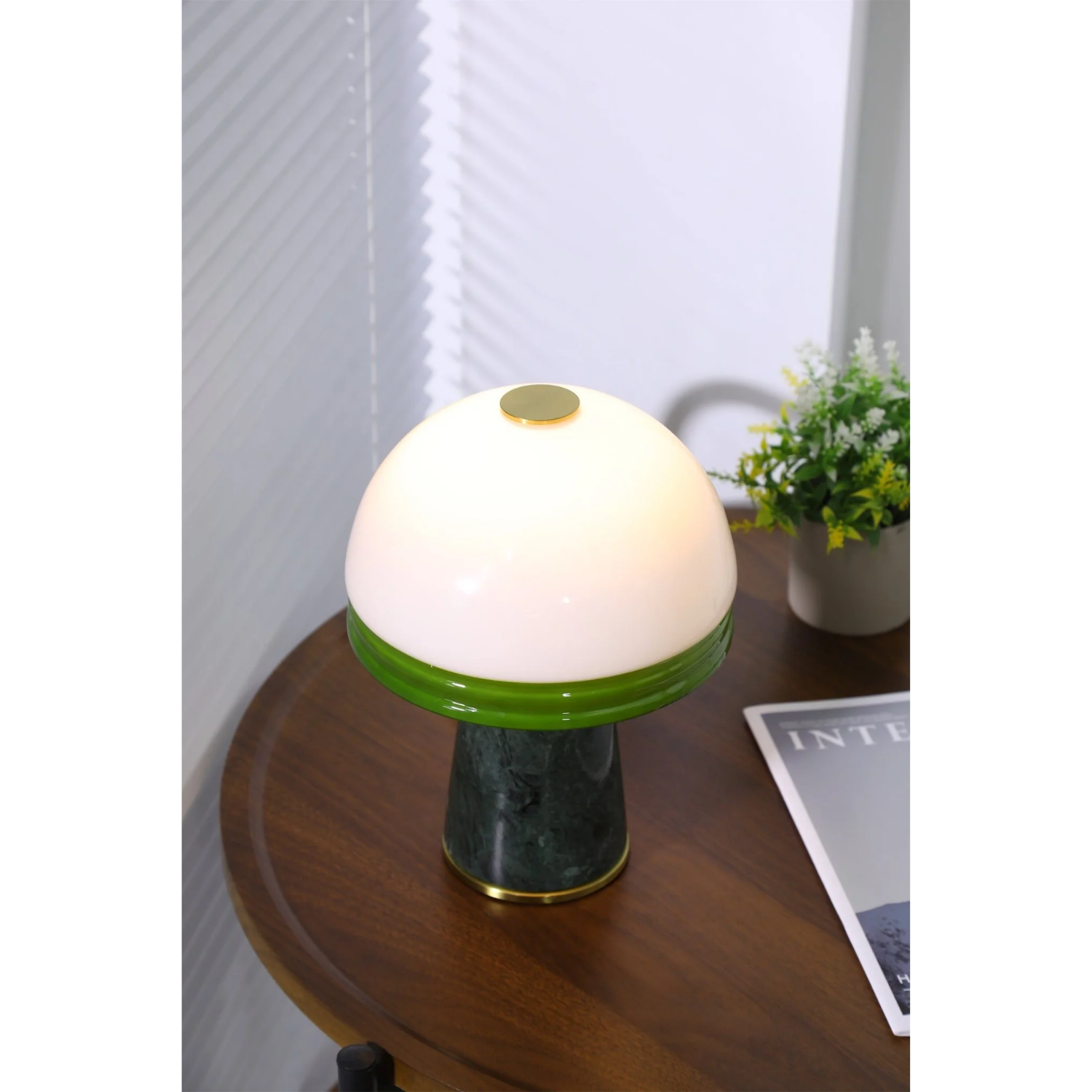 Velura Narrow Marble Table Lamp