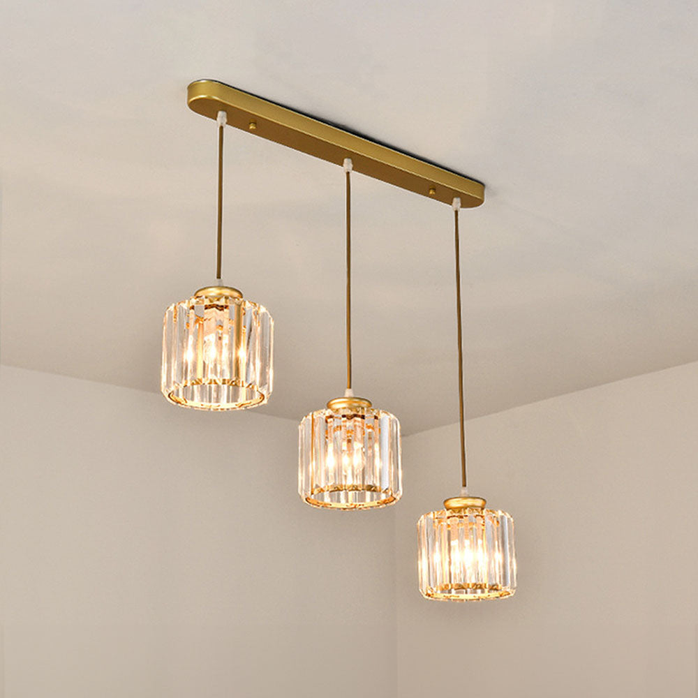 Multi-Head Crystal Pendant Light