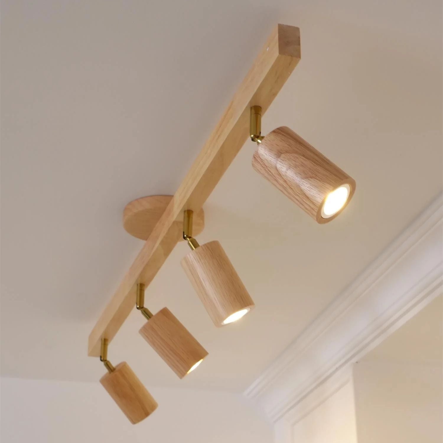 Lermo Wooden Track Ceiling Light
