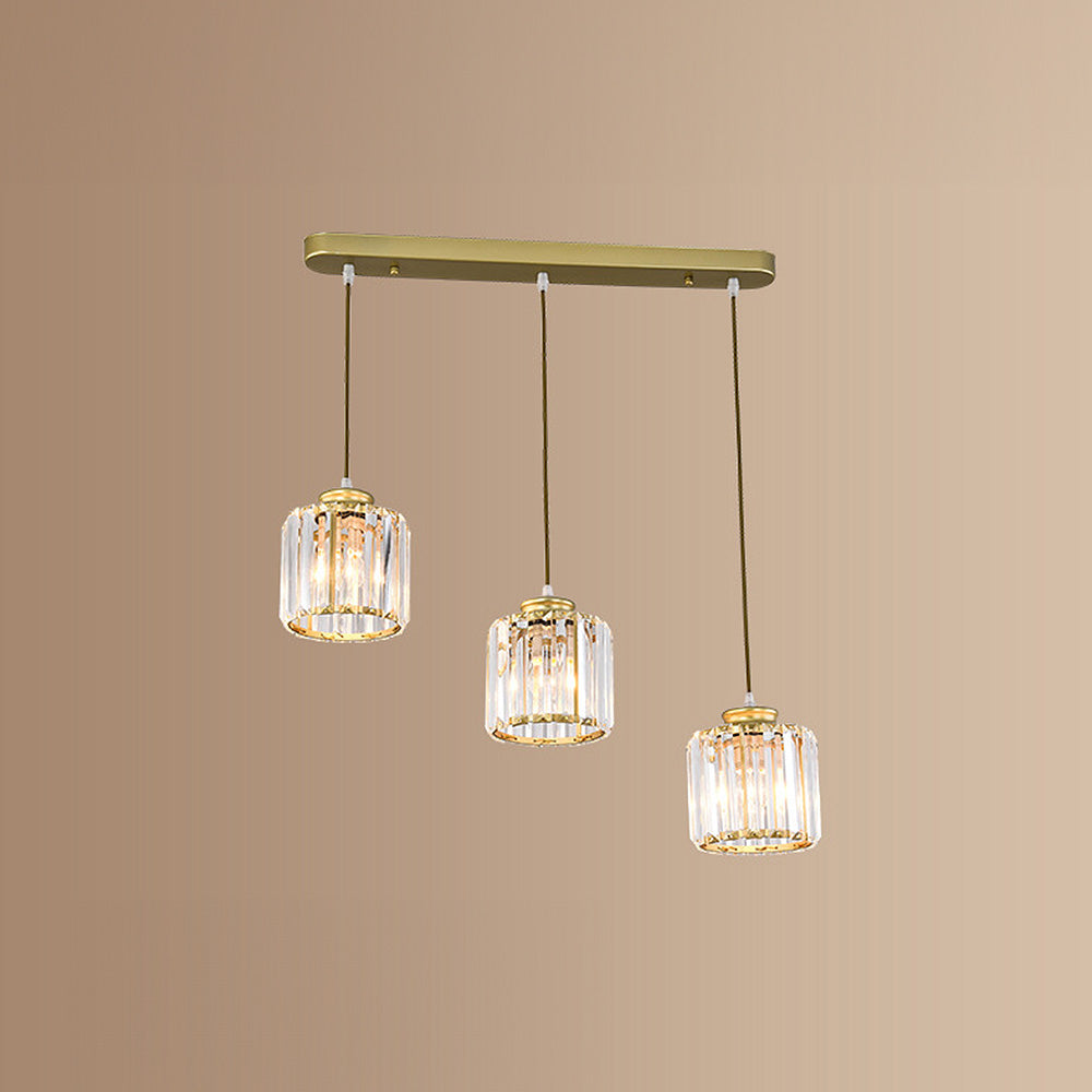 Multi-Head Crystal Pendant Light