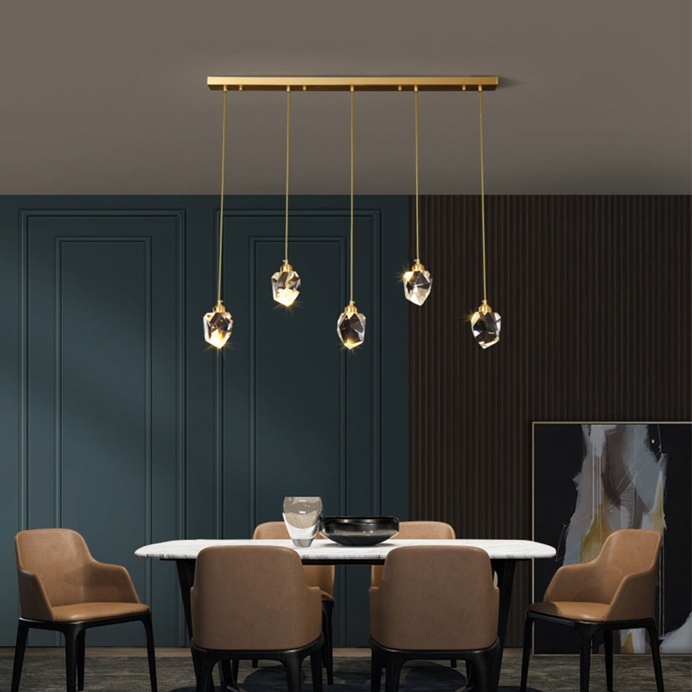 Raindrop Gold Accent Pendant Light