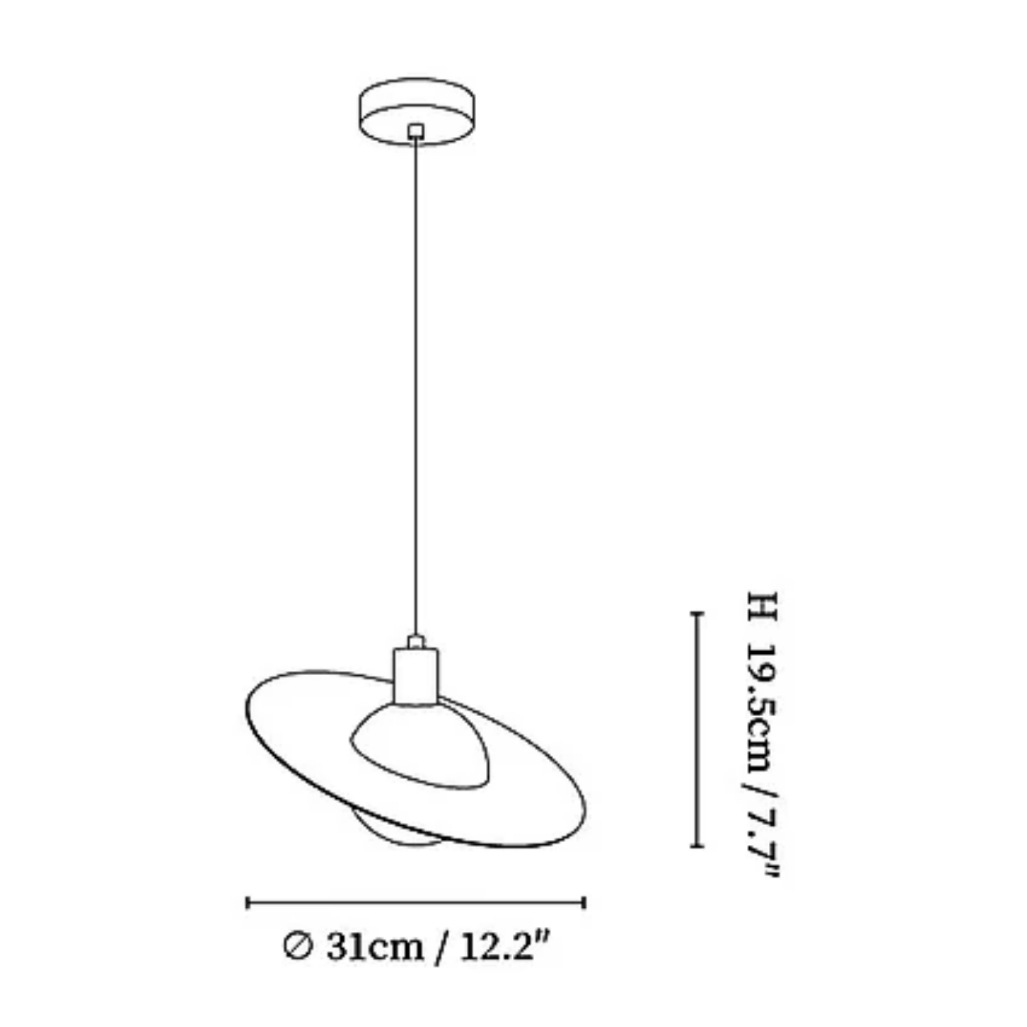 Orys Planet-Shape Pendant Light