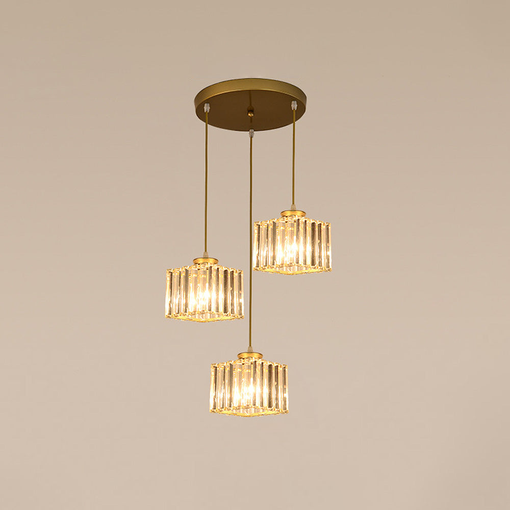 Multi-Head Crystal Pendant Light