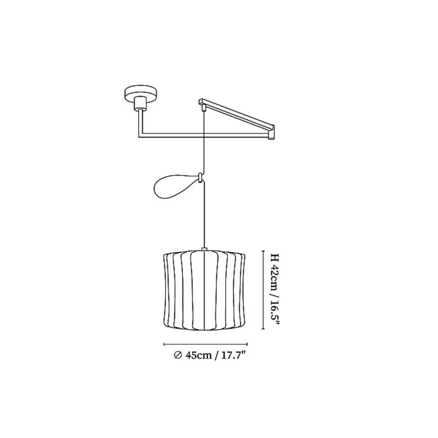 Nelson Swing Arm Pendant Light