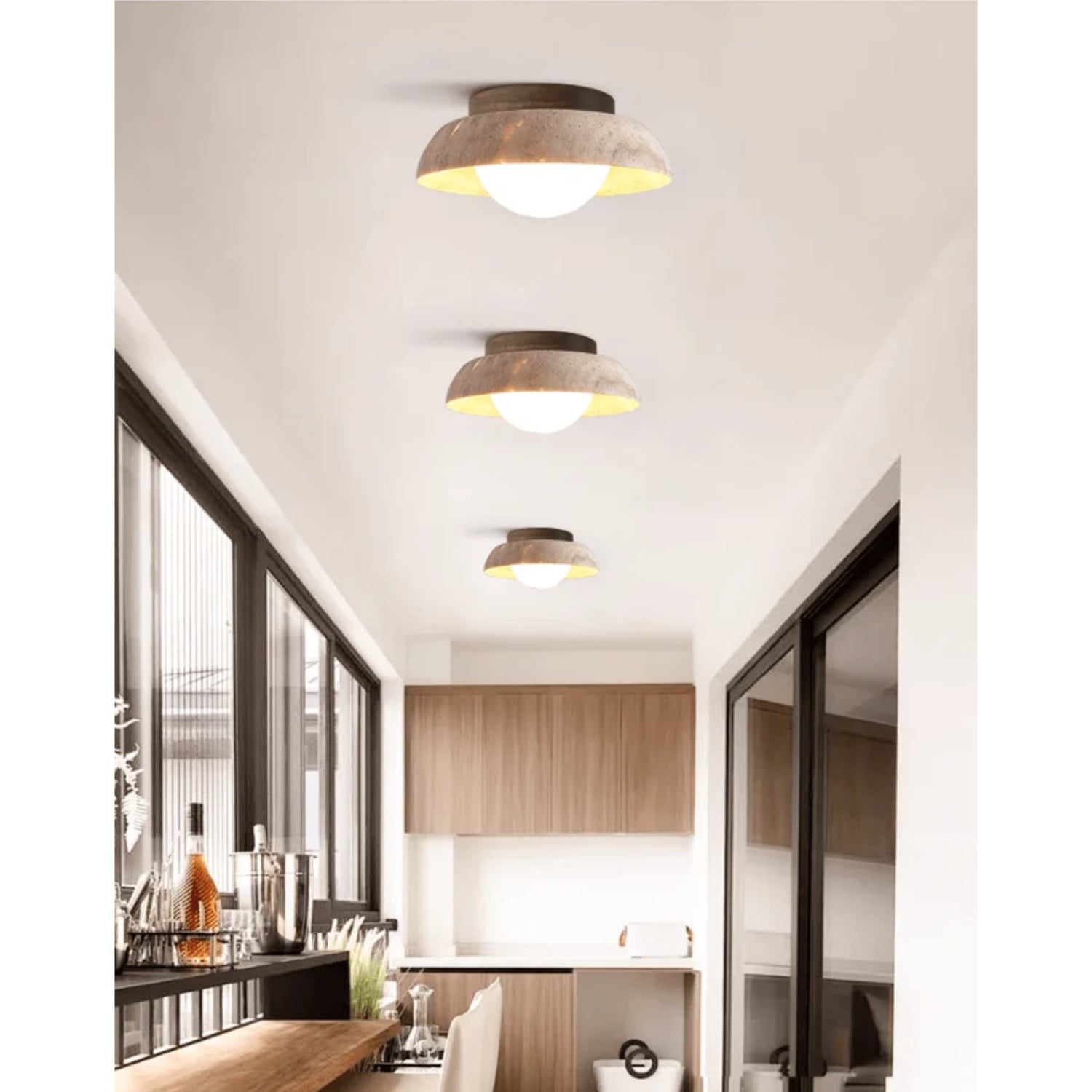 Calmesco Natural Stone Ceiling Light