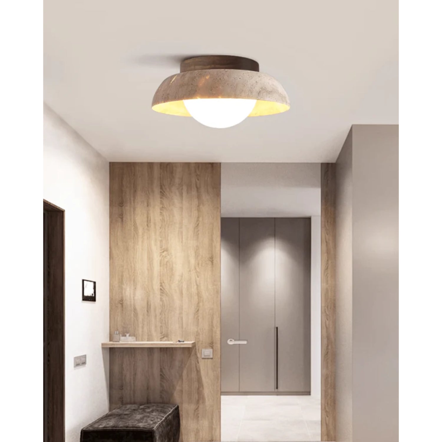 Calmesco Natural Stone Ceiling Light