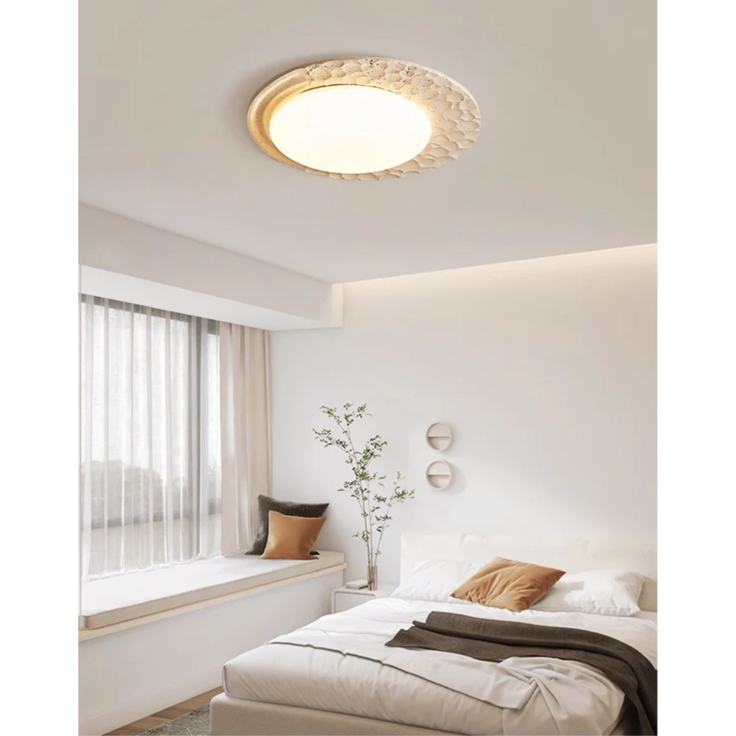 Momesa Natural Stone Ceiling Light