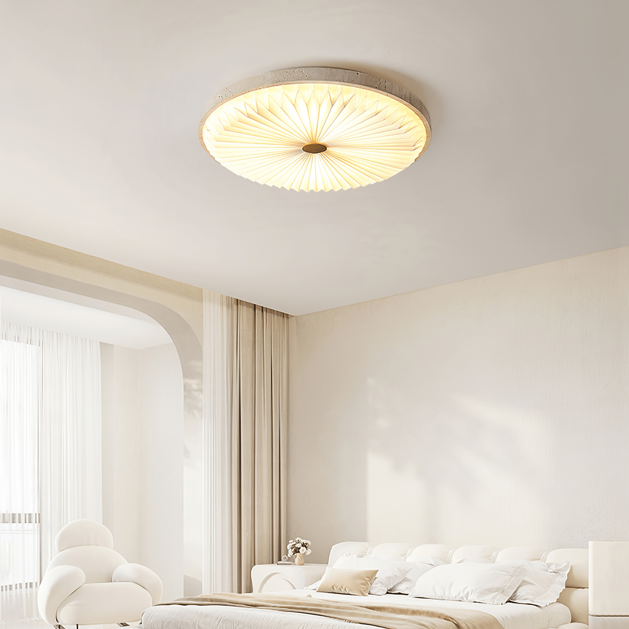 Lemesca Natural Stone Ceiling Light