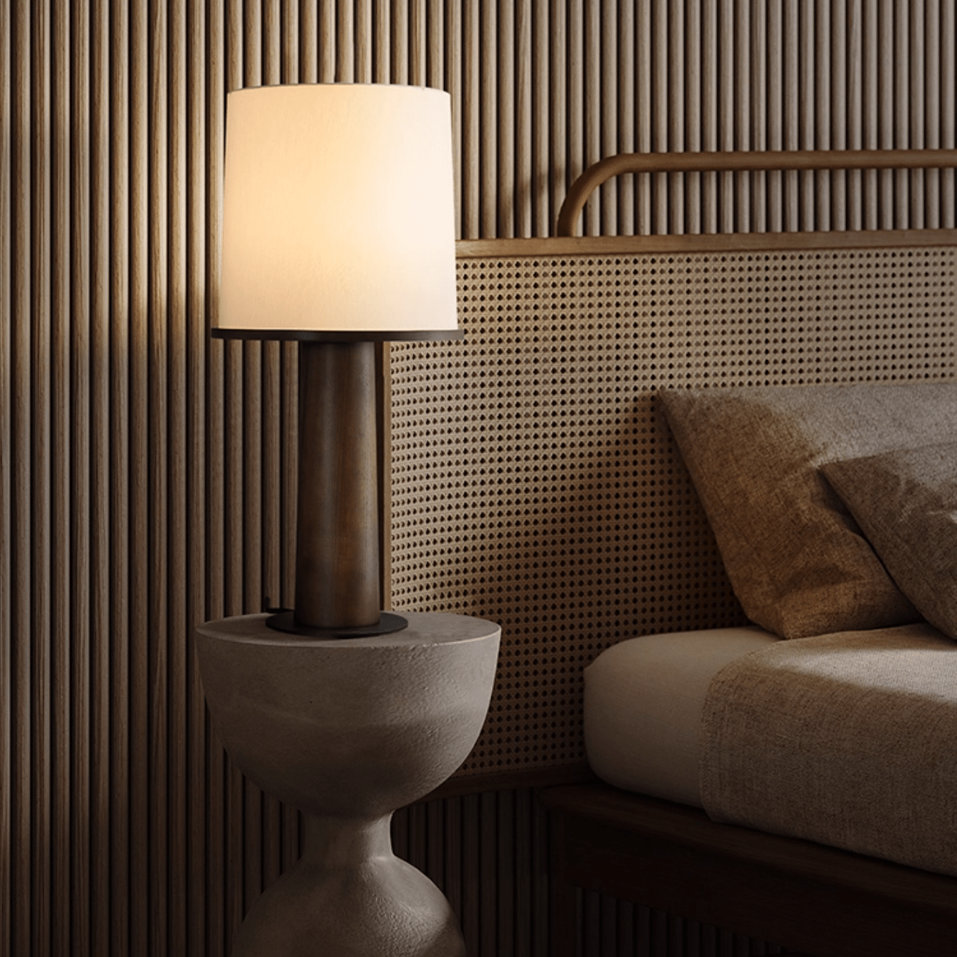 Teza Wooden Table Lamp