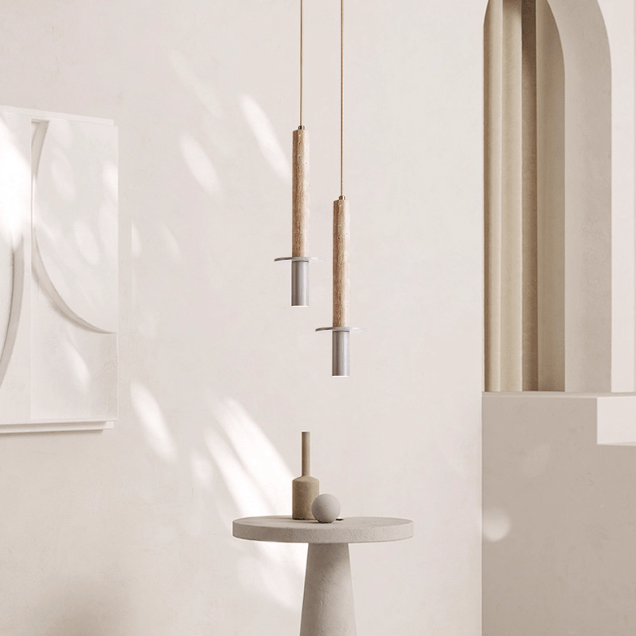 Sotene Travertine Pendant Light