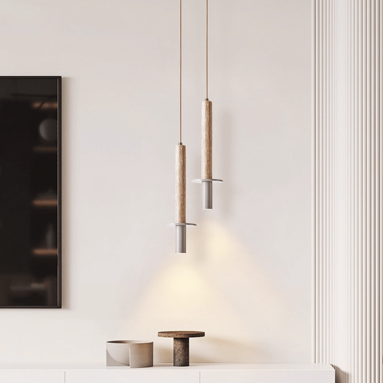 Sotene Travertine Pendant Light