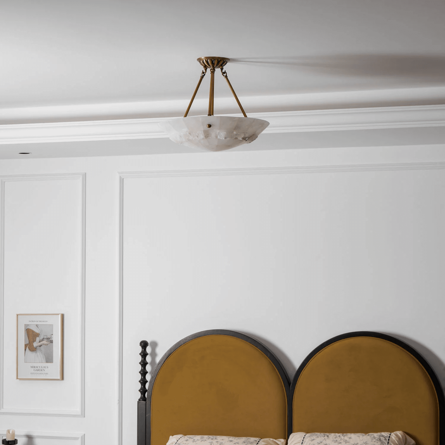 Lyrecos Sculptural Alabaster Ceiling Light