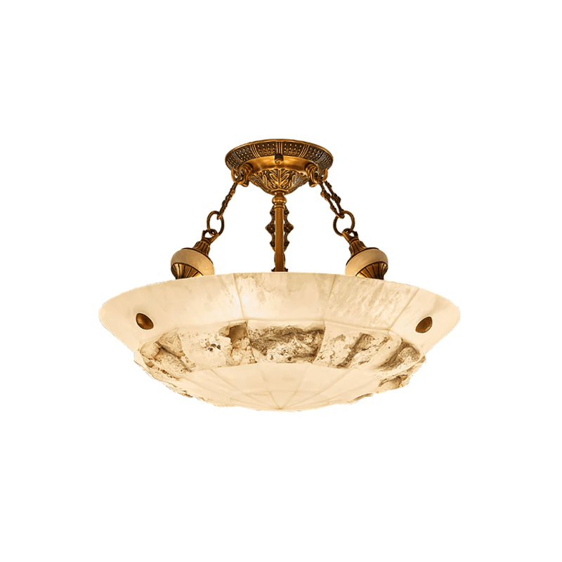 Lyrecos Sculptural Alabaster Ceiling Light