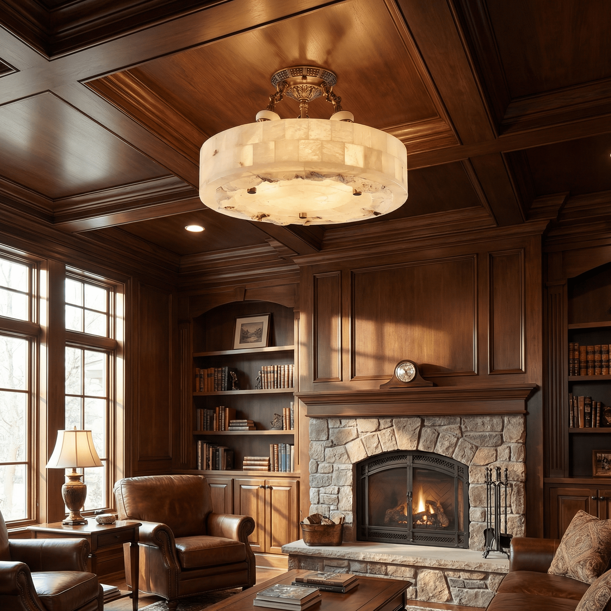 Torezy Alabaster Ceiling Light