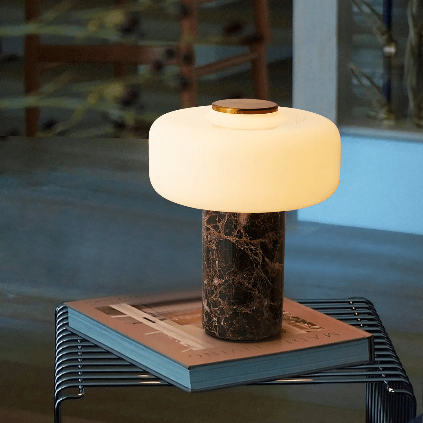 Mosa Rechargeable Marble Table Lamp
