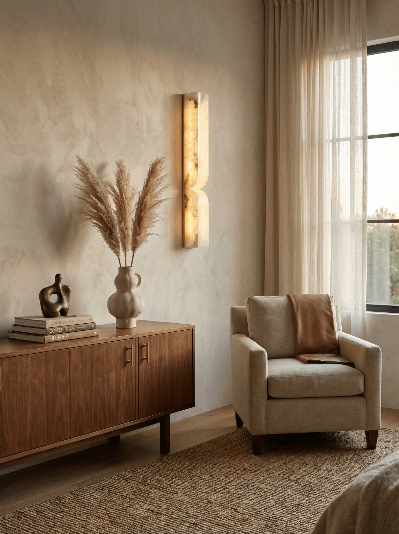 Haria Alabaster Wall Light