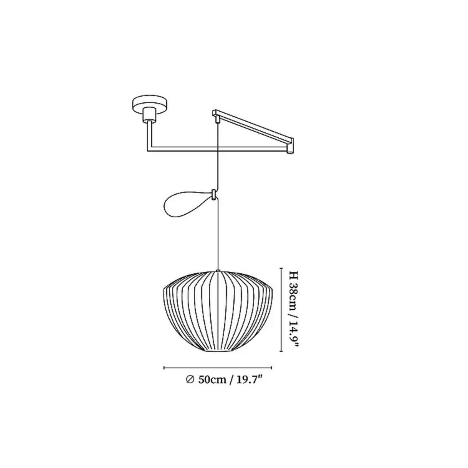 Nelson Swing Arm Pendant Light