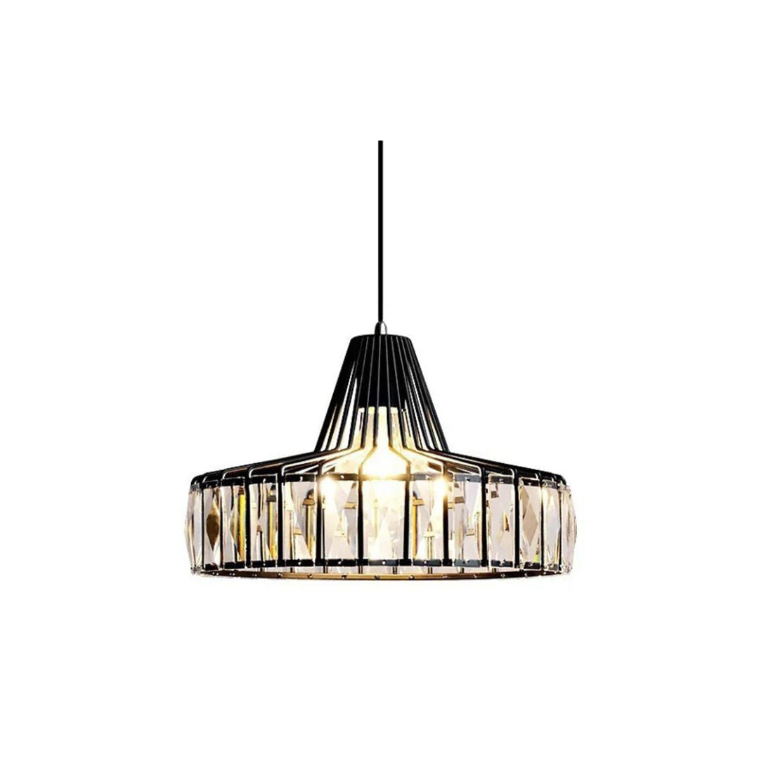 Black Crystal Pendant Light