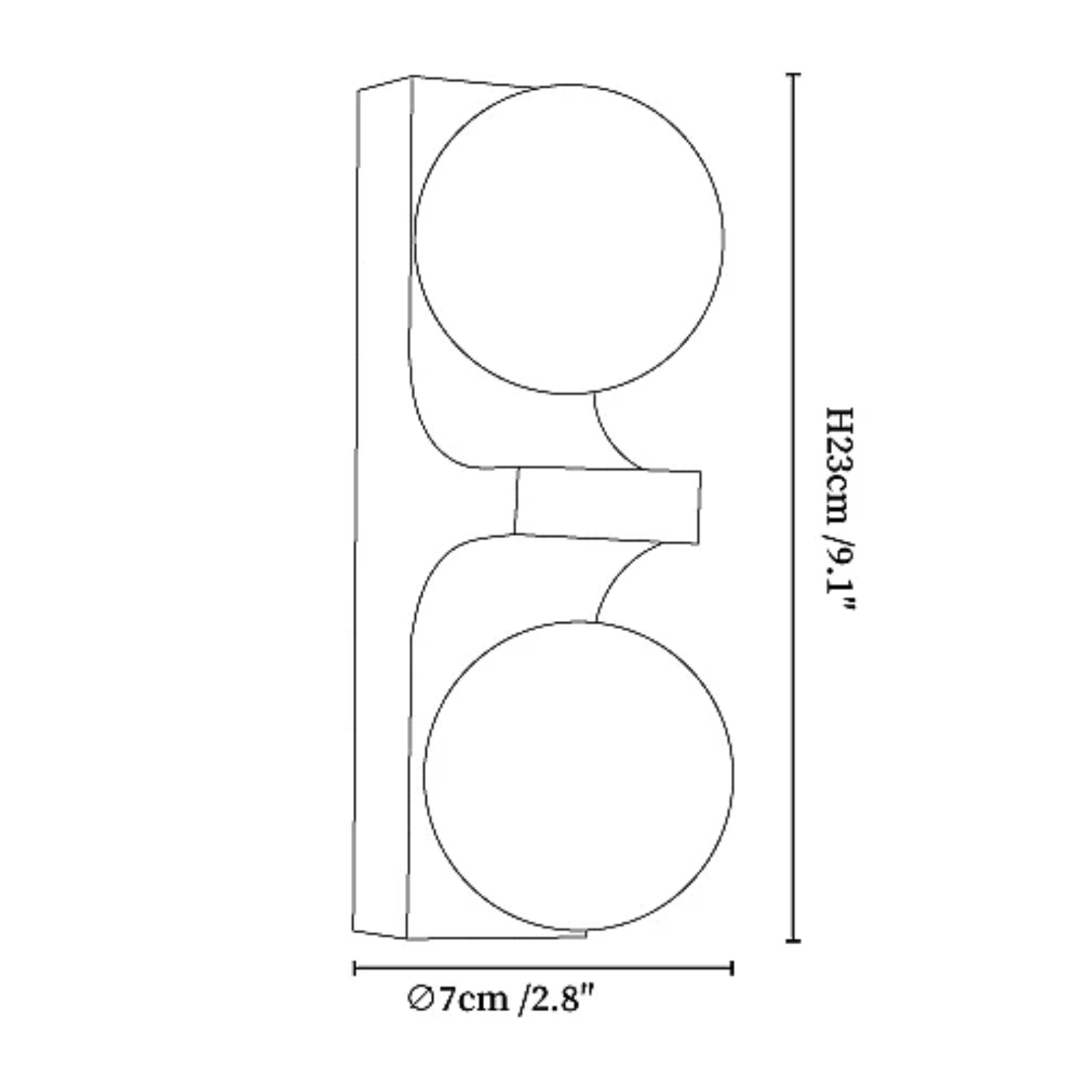 Ceiyra Travertine Wall Light
