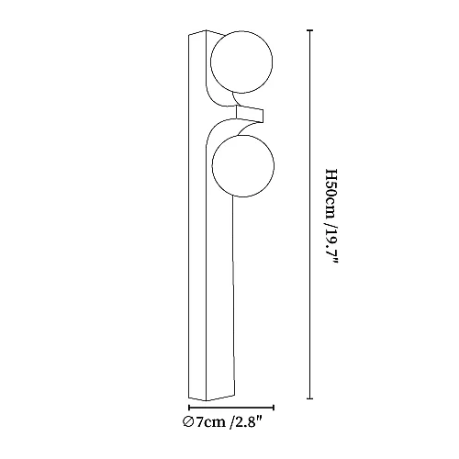 Ceiyra Travertine Wall Light