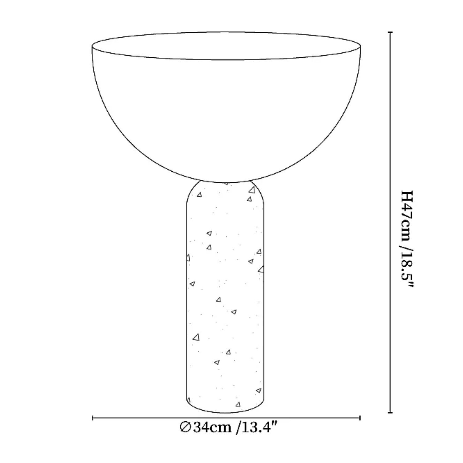 Polvo Natural Stone Table Lamp