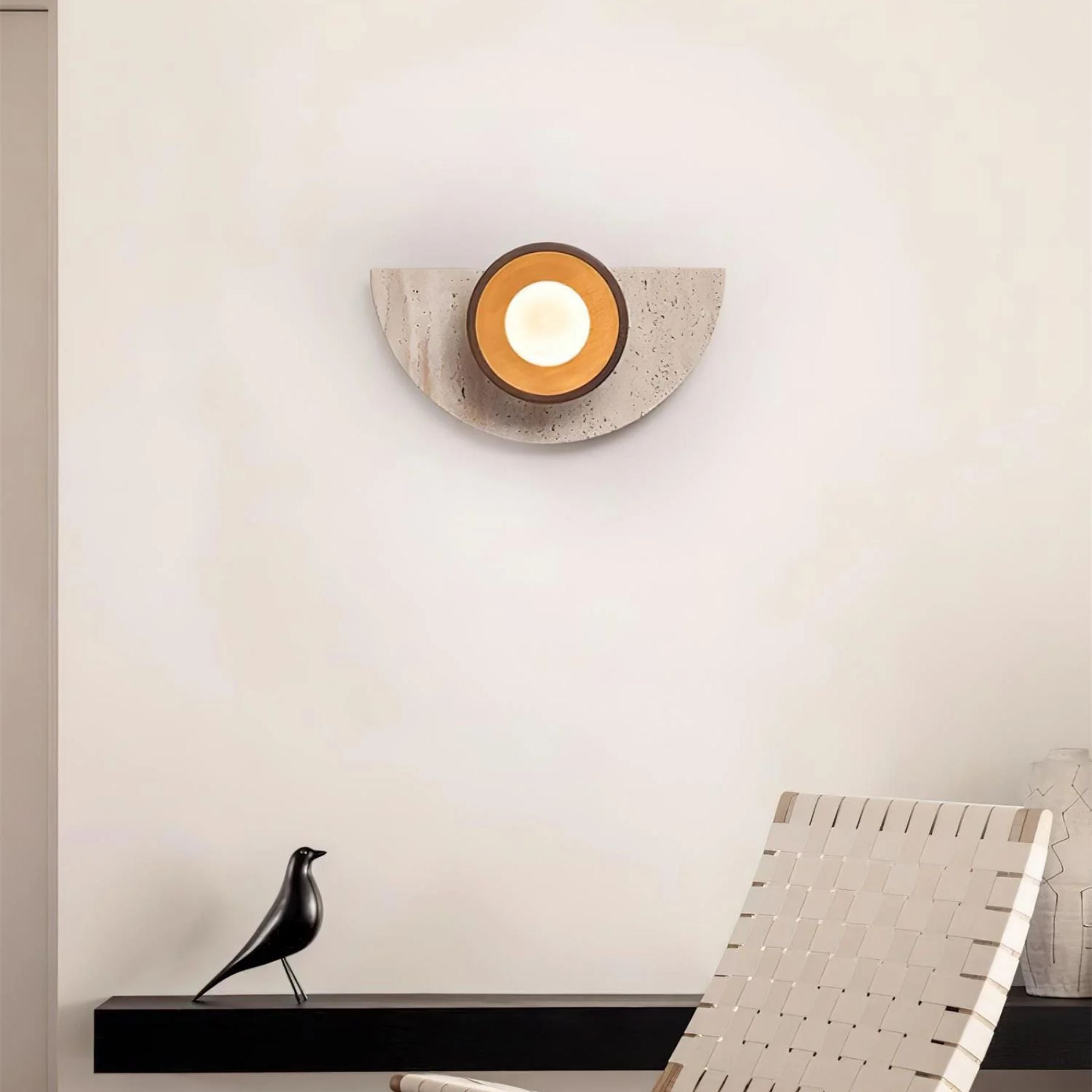 Lerbaze Natural Stone Wall Light