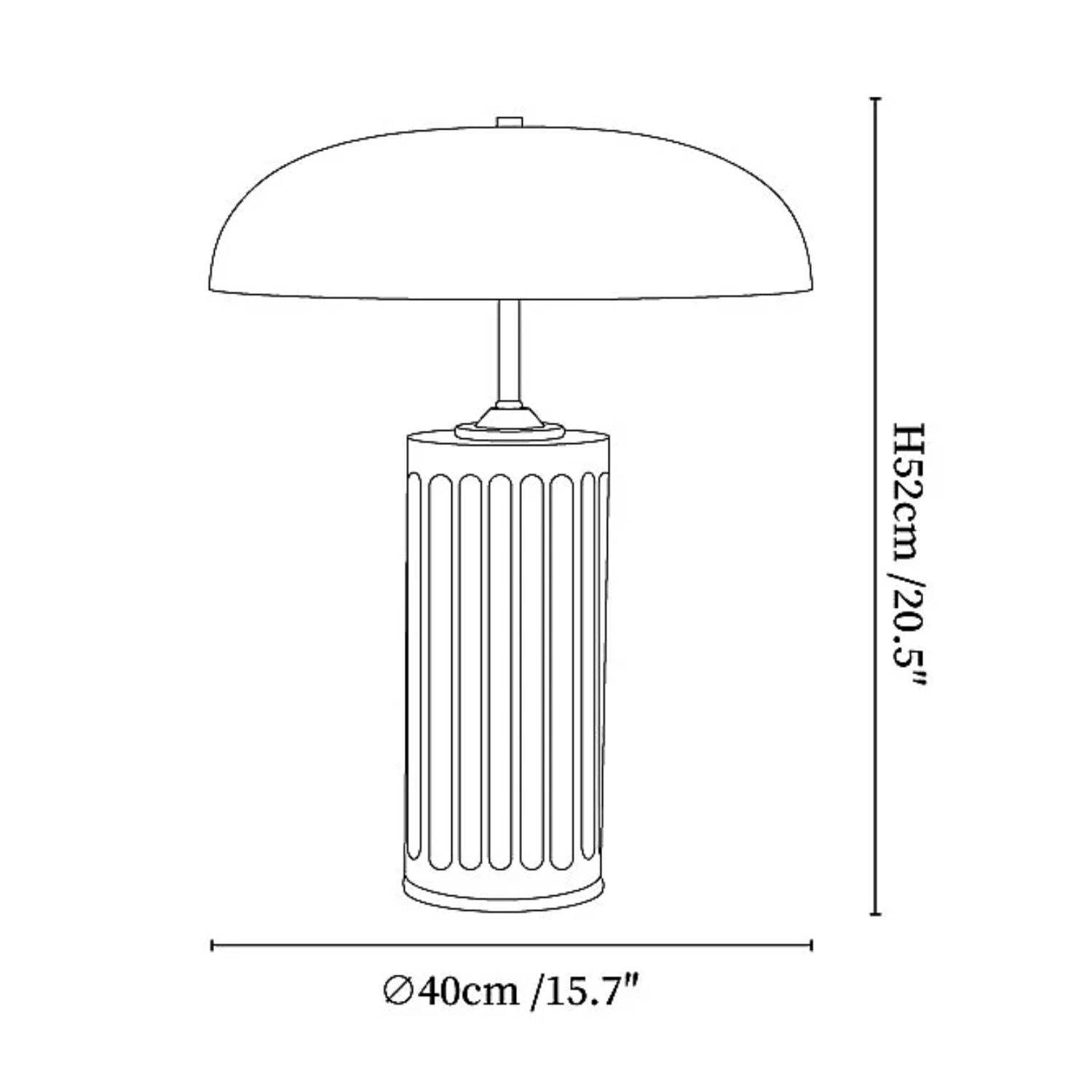 Omus Dome Marble Table Lamp