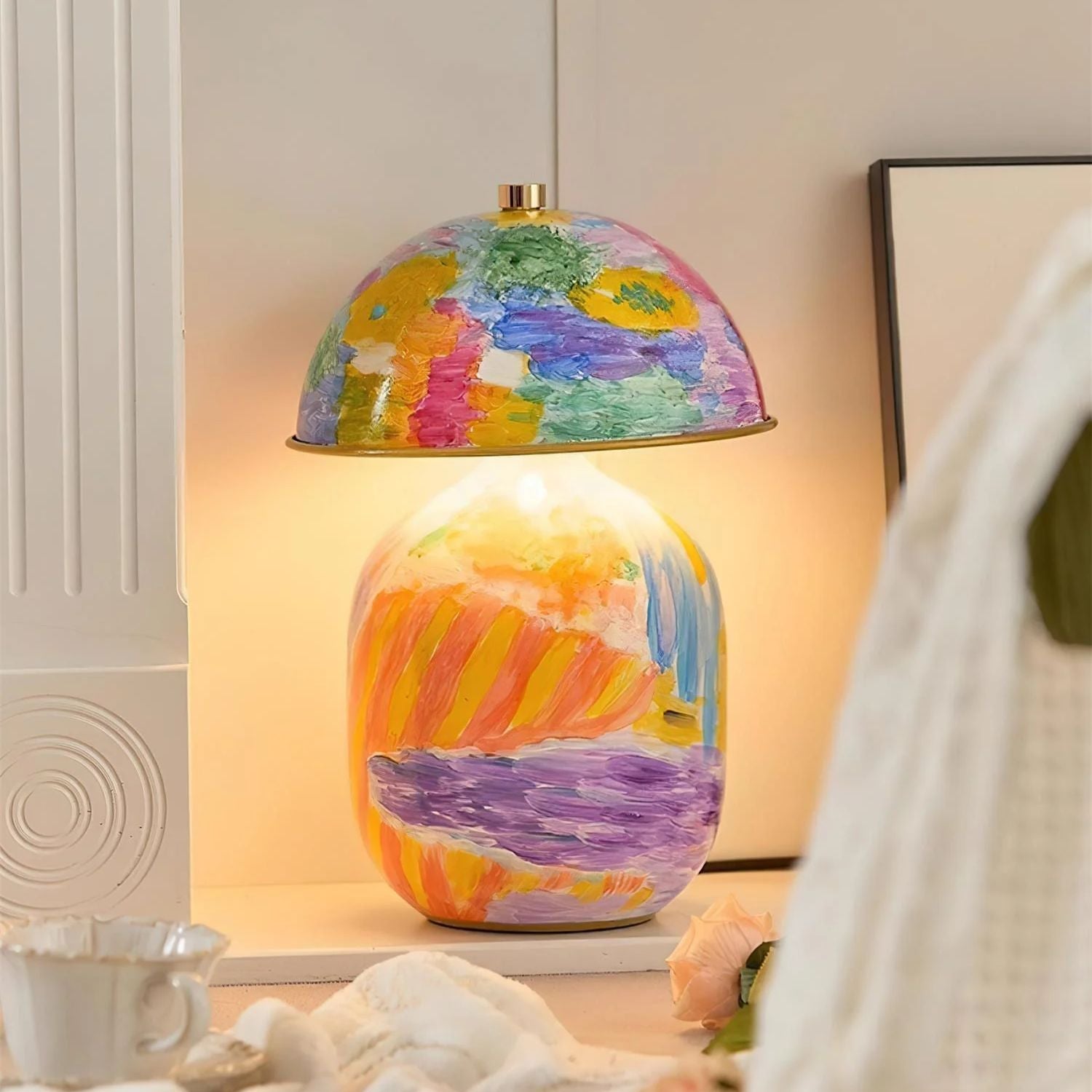Celo Painted Table Lamp