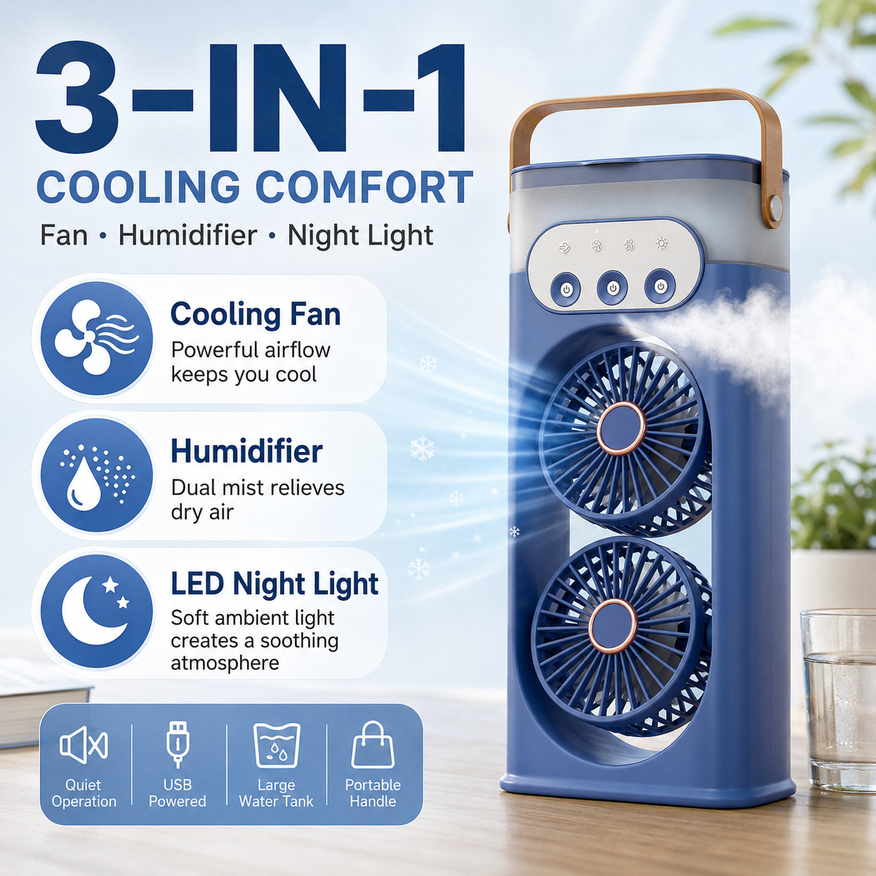 Orinli Portable Tower Fan