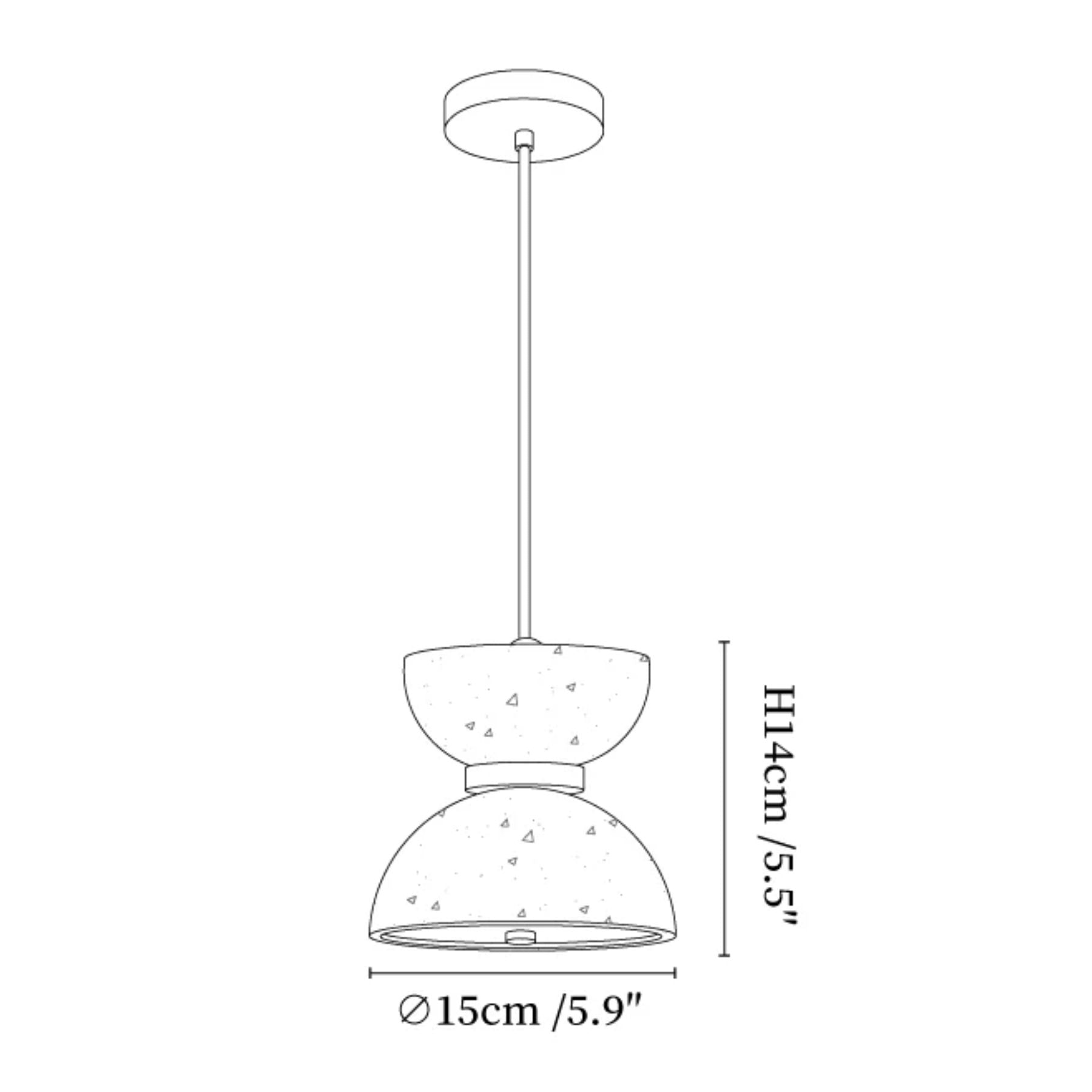 Jeleva Travertine Pendant Light