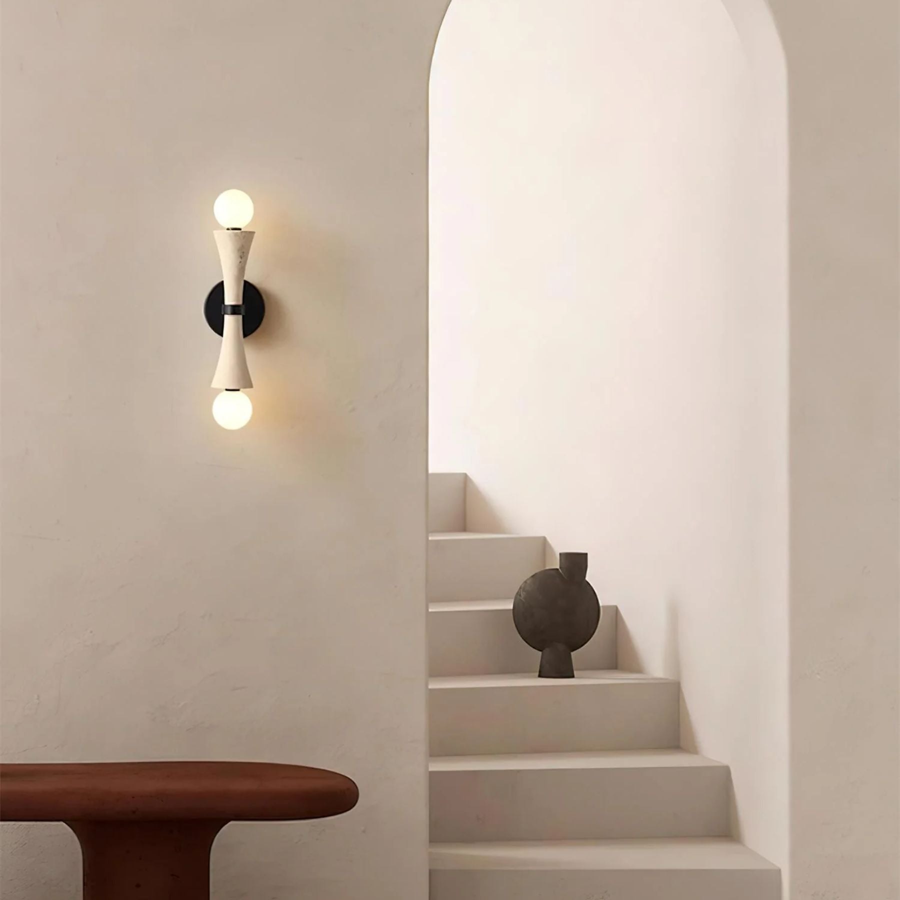 Keyta Natural Stone Wall Light