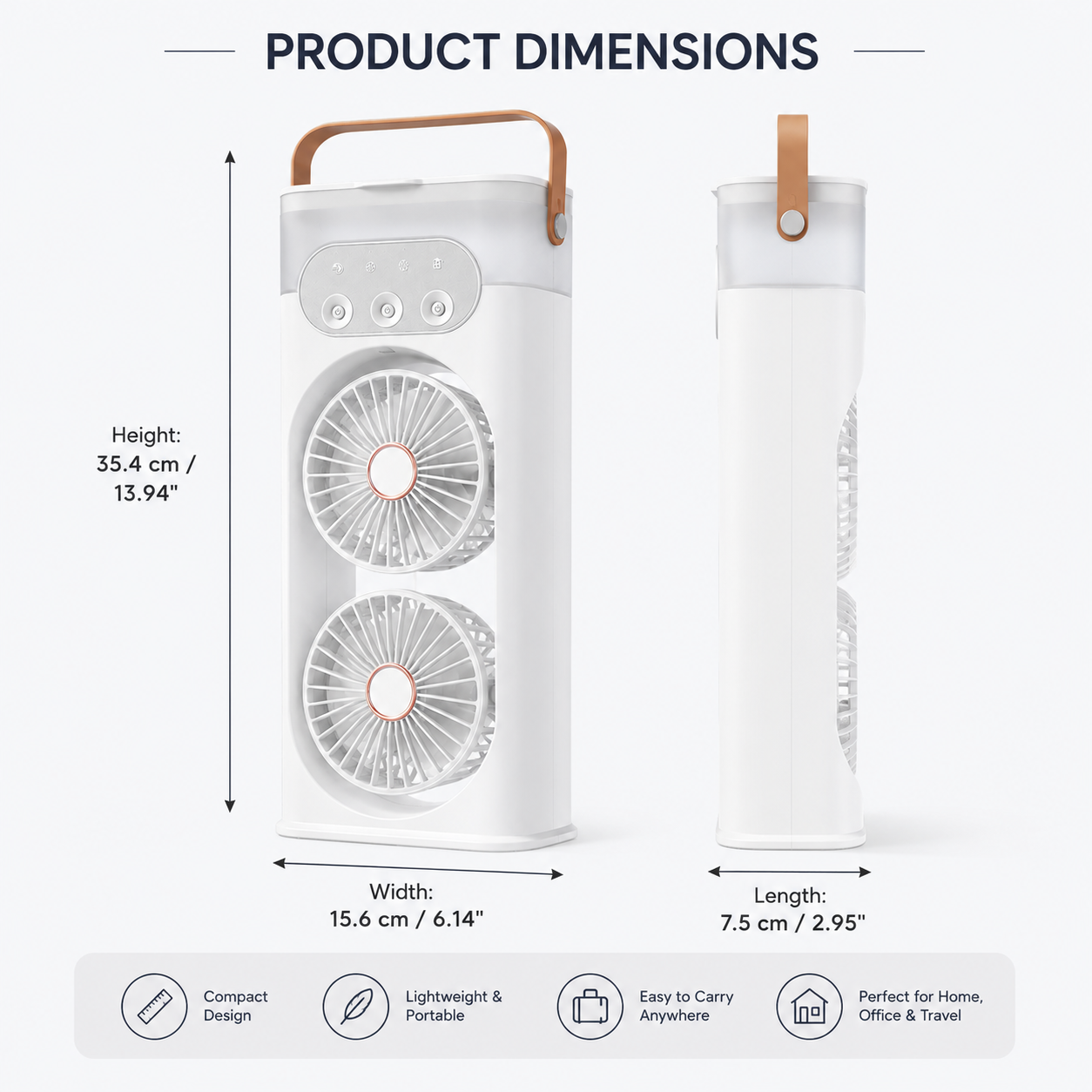 Orinli Portable Tower Fan