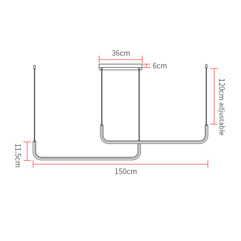 Joruor Linear Pendant Light