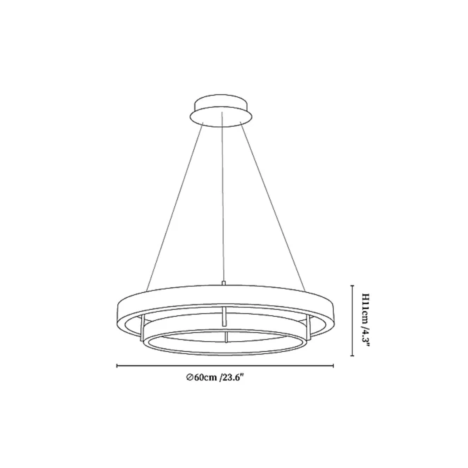 Loahes Ring-Shaped Pendant Light