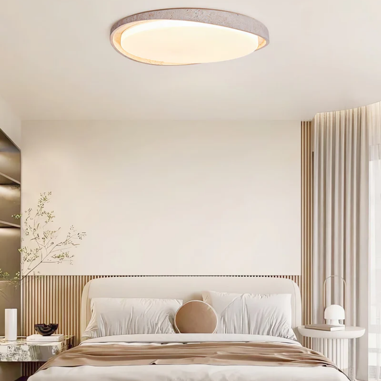 Aruz Wave Natural Stone Ceiling Light