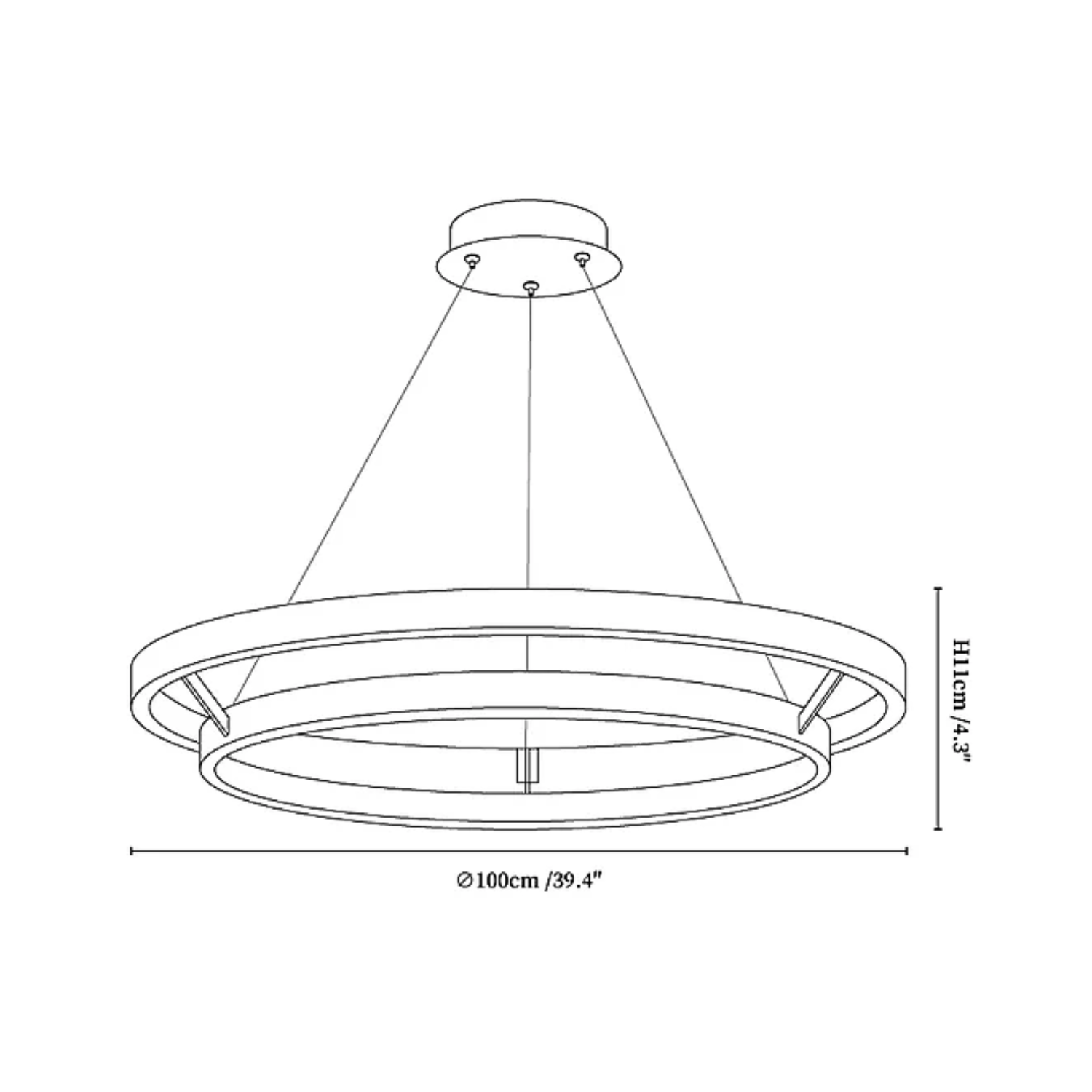 Loahes Ring-Shaped Pendant Light