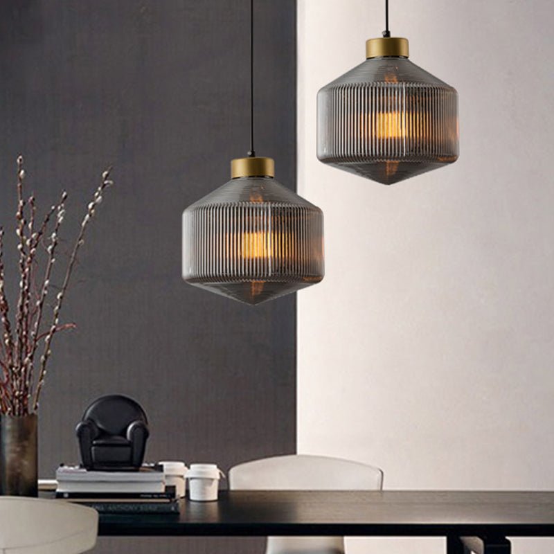 Tromel Ribbed Pendant Light