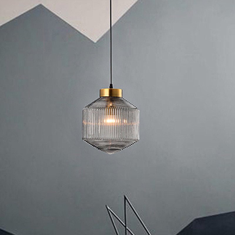 Tromel Ribbed Pendant Light