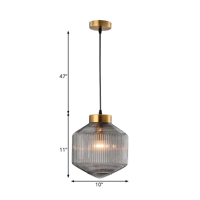 Tromel Ribbed Pendant Light